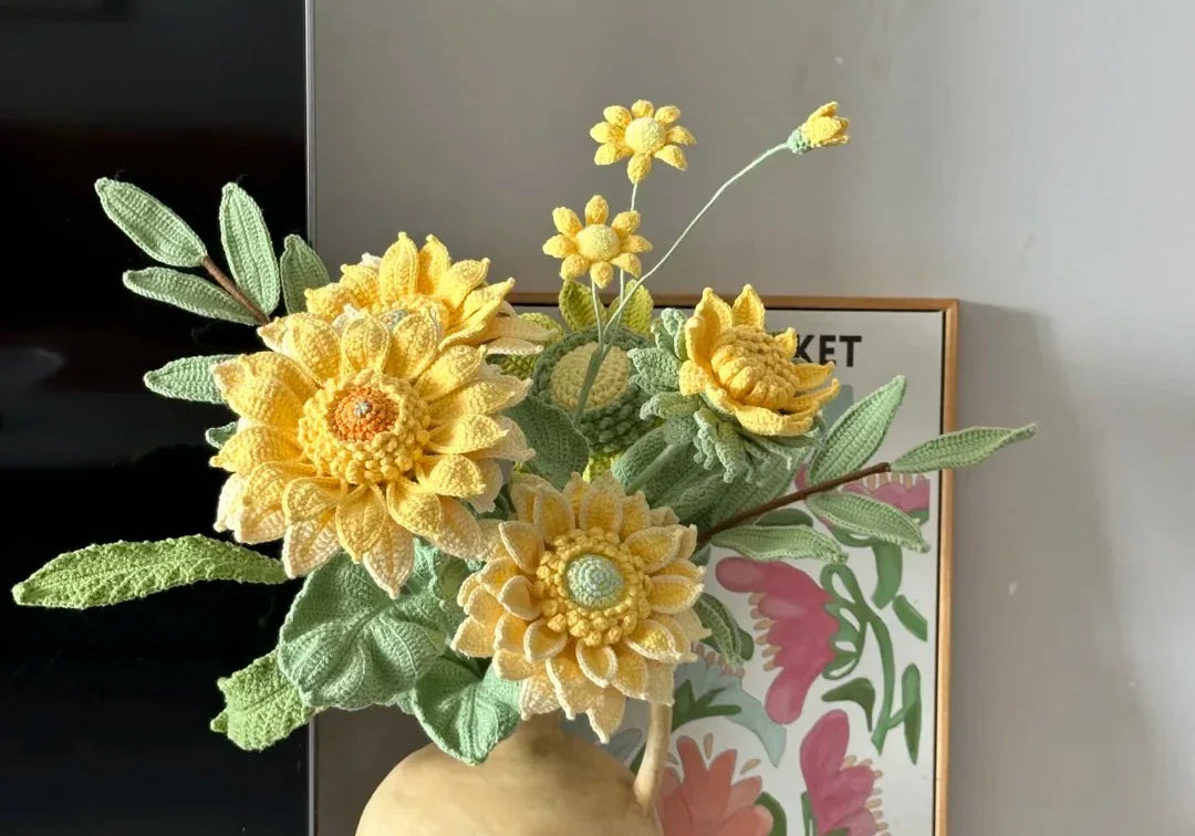 🏡 How to Style Crochet Flower Bouquets in Your Home