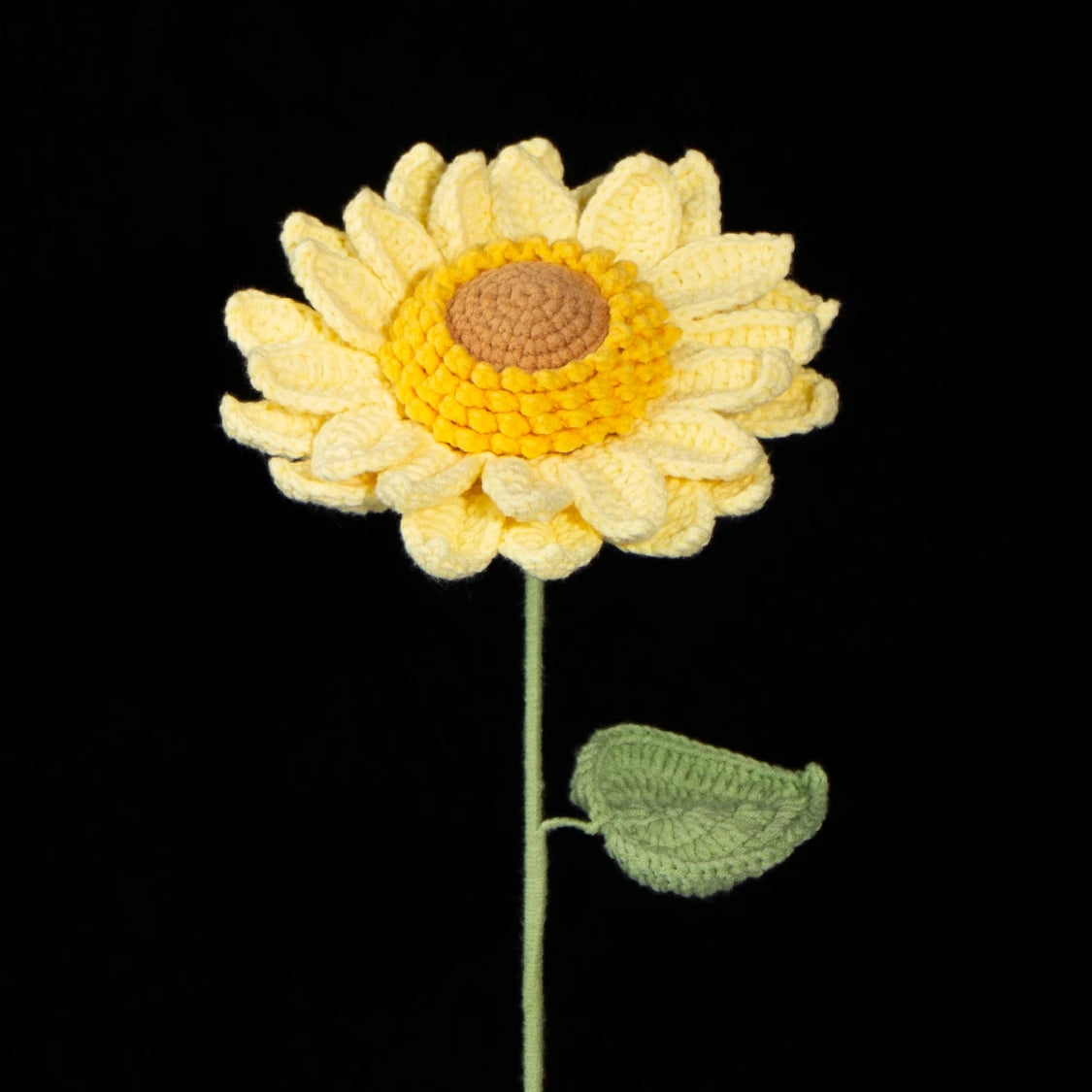 All-in-One Sunflower Crochet Kit | Perfect Handmade Gift for Festivals & Home Decor