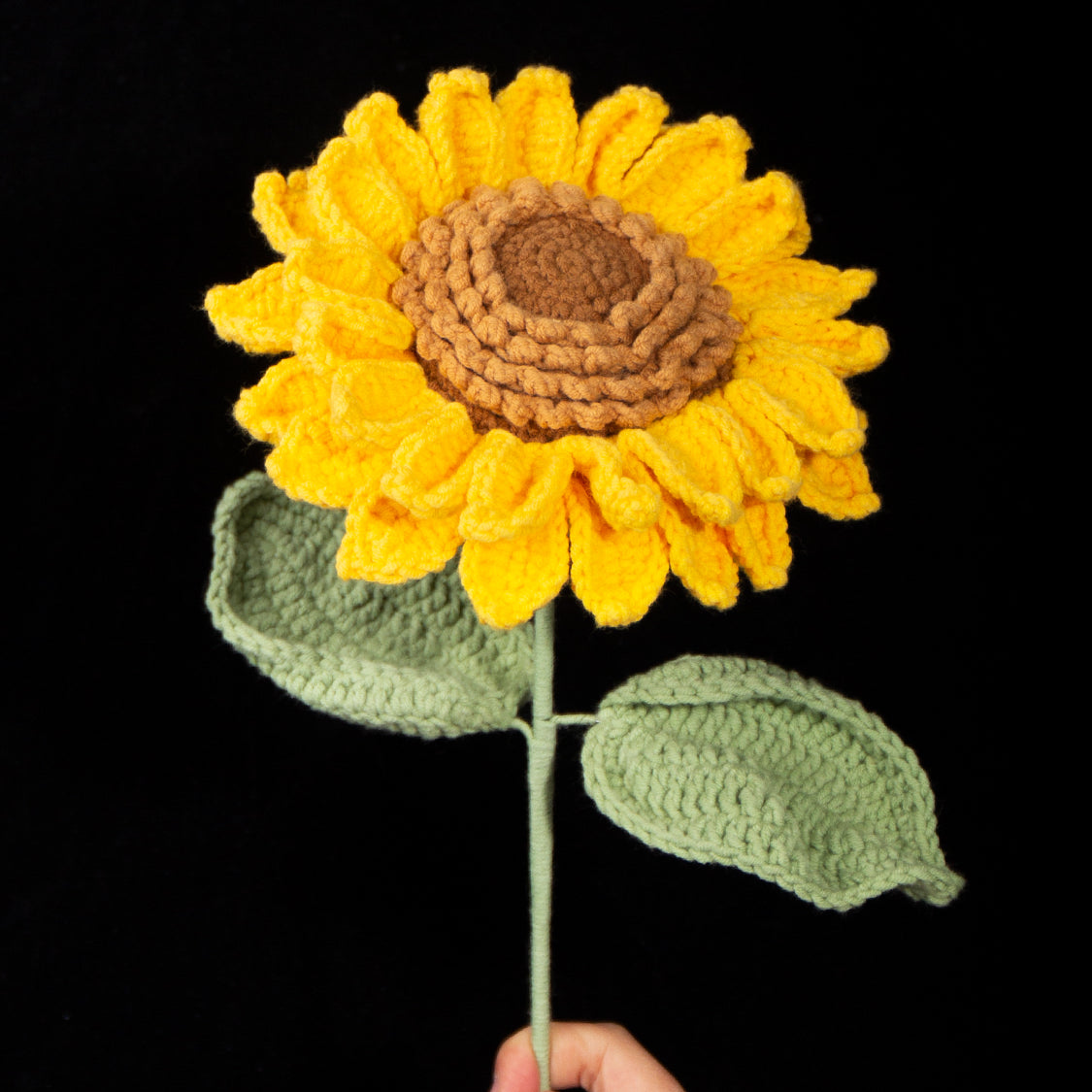 Double Layer Sunflower Crochet Kit | Complete DIY Flower Craft Kit for Beginners