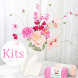 DIY Crochet Flower Bouquet Kit – French Rose & Lavender