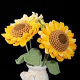 All-in-One Sunflower Crochet Kit | Perfect Handmade Gift for Festivals & Home Decor