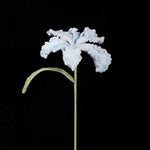 Handmade Knit Iris Flower - Symbol of Hope & Wisdom, Perfect Gift