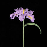 Handmade Knit Iris Flower - Symbol of Hope & Wisdom, Perfect Gift