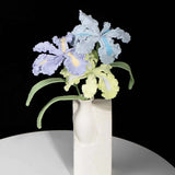 Handmade Knit Iris Flower - Symbol of Hope & Wisdom, Perfect Gift
