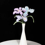 Handmade Knit Iris Flower - Symbol of Hope & Wisdom, Perfect Gift