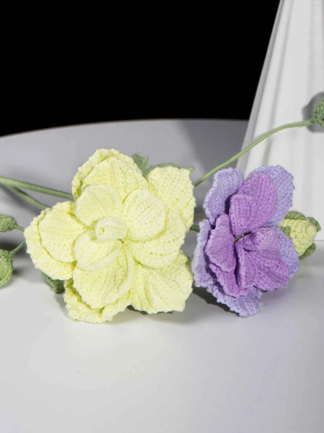 Luxury Crochet Rose & Peony Mix Bouquet - Reusable Floral Home Decor