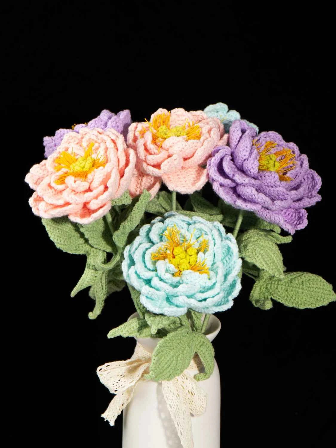 Amigurumi Peony Bouquet | Unique Handcrafted Gift for Anniversaries