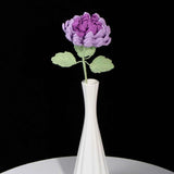 Artisanal Crochet Dahlia Single Stem