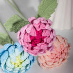 Artisanal Crochet Dahlia Single Stem