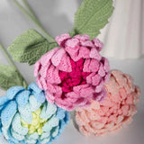 Artisanal Crochet Dahlia Single Stem
