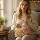 Crochet Bag Kit for Beginners Crochet Facy Yarn