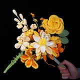 Handmade Crochet Flower Bouquet | Forever Yellow & Orange Gift for Her