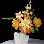 Handmade Crochet Flower Bouquet | Forever Yellow & Orange Gift for Her