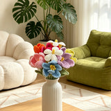 Colorful Crochet Flower Bouquet Kit | Everlasting Tulip & Plumeria Crochet Kit