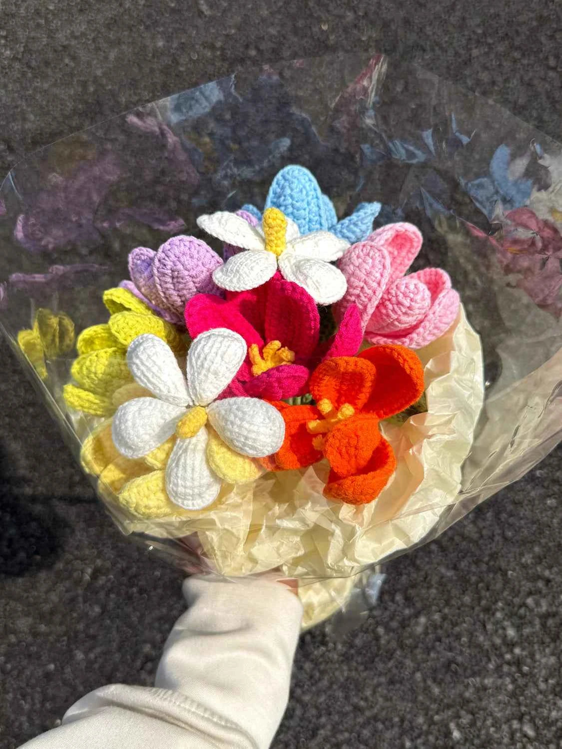 Colorful Handmade Crochet Tulip Flower Bouquet – A Cute Gift That Never Fades