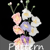 Complete Crochet Butterfly Orchid Kit for Beginners DIY Knitted Flower Material Pack Craft Kit Gift