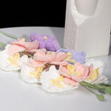 Complete Crochet Butterfly Orchid Kit for Beginners DIY Knitted Flower Material Pack Craft Kit Gift