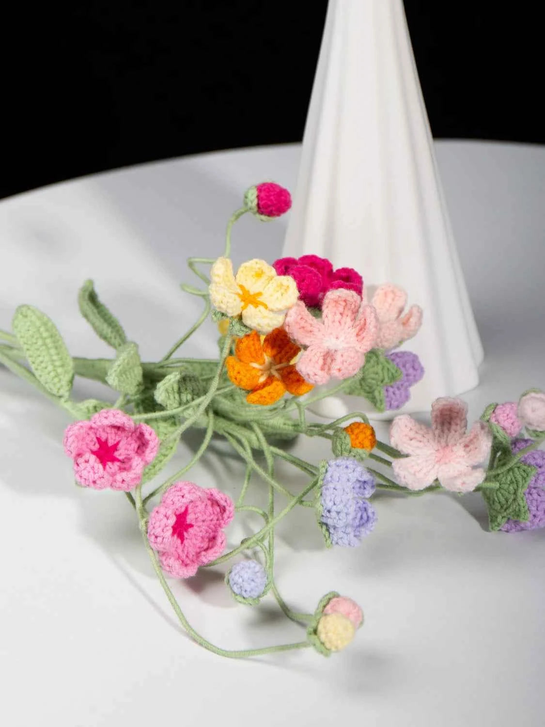 Crochet Androsace Umbellata Flower | Handmade Rock Jasmine Gift