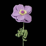 Hand Crochet Anemone Bouquet - Colorful Knitted Flower Arrangement