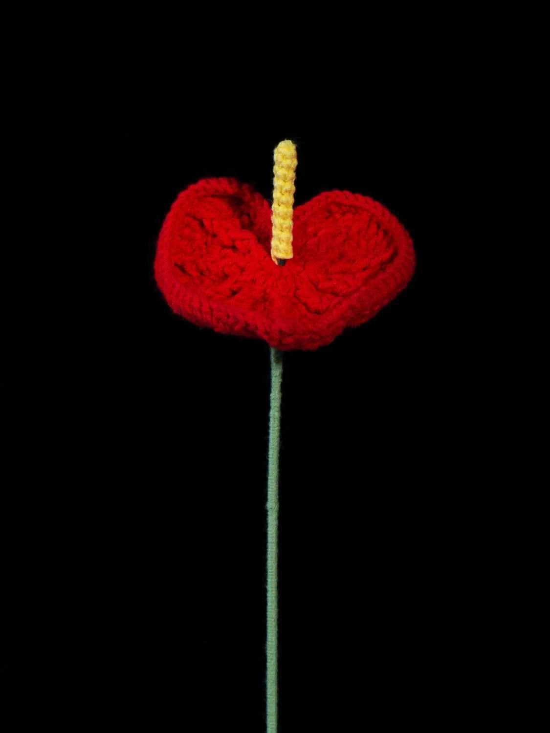 Handmade Crochet Anthurium Bouquet, Mother's Day Gift