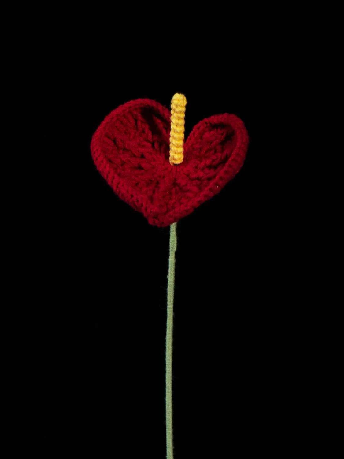 Handmade Crochet Anthurium Bouquet, Mother's Day Gift