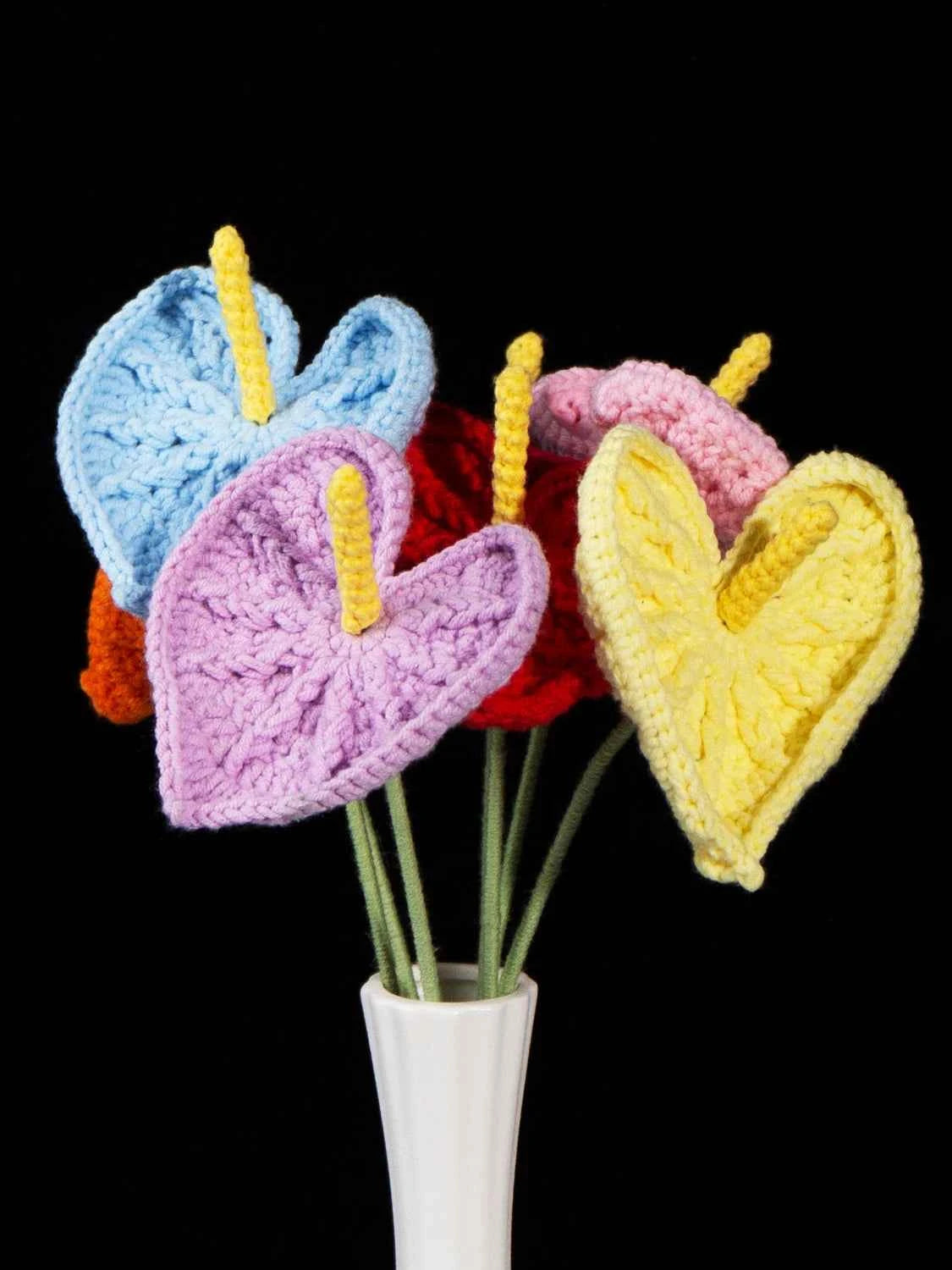 Handmade Crochet Anthurium Bouquet, Mother's Day Gift