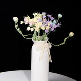 Crochet Blue Lace Flower Kit Single Stem | DIY Craft Kit