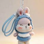 Crochet Bunny Keychain & Bag Charm Craft Set