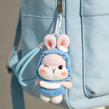 Crochet Bunny Keychain & Bag Charm Craft Set