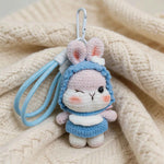 Crochet Bunny Keychain & Bag Charm Craft Set