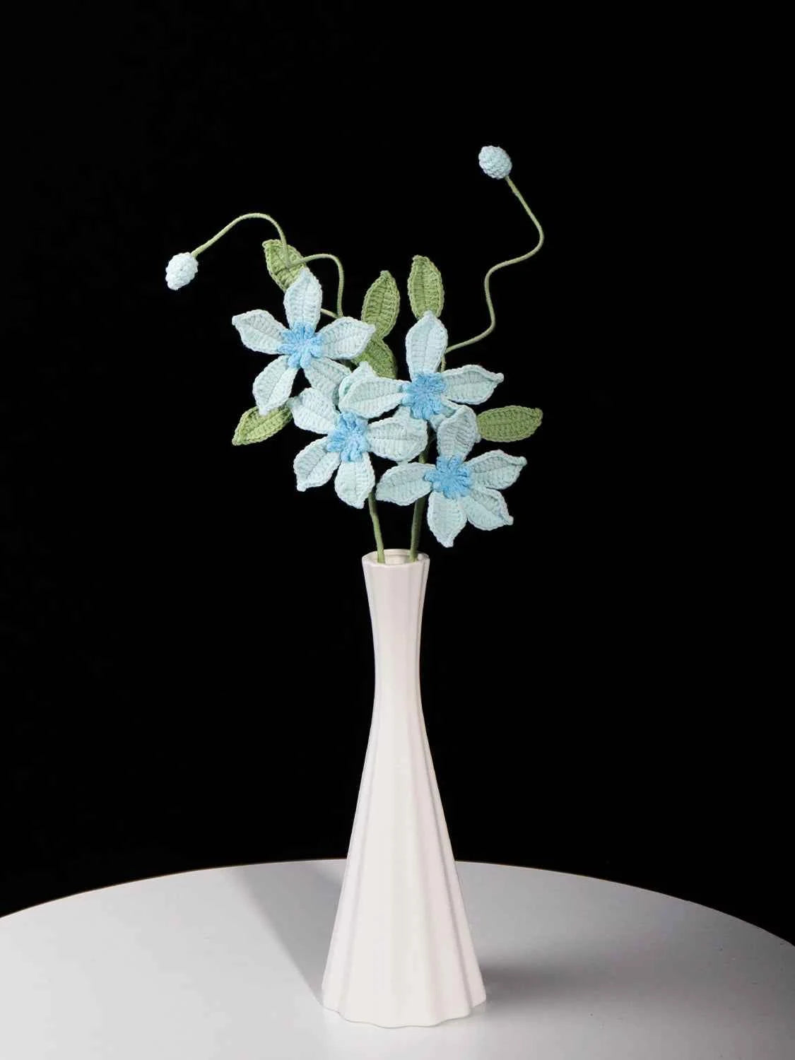 Handmade Crochet Clematis Flower Bouquet