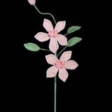 Handmade Crochet Clematis Flower Bouquet