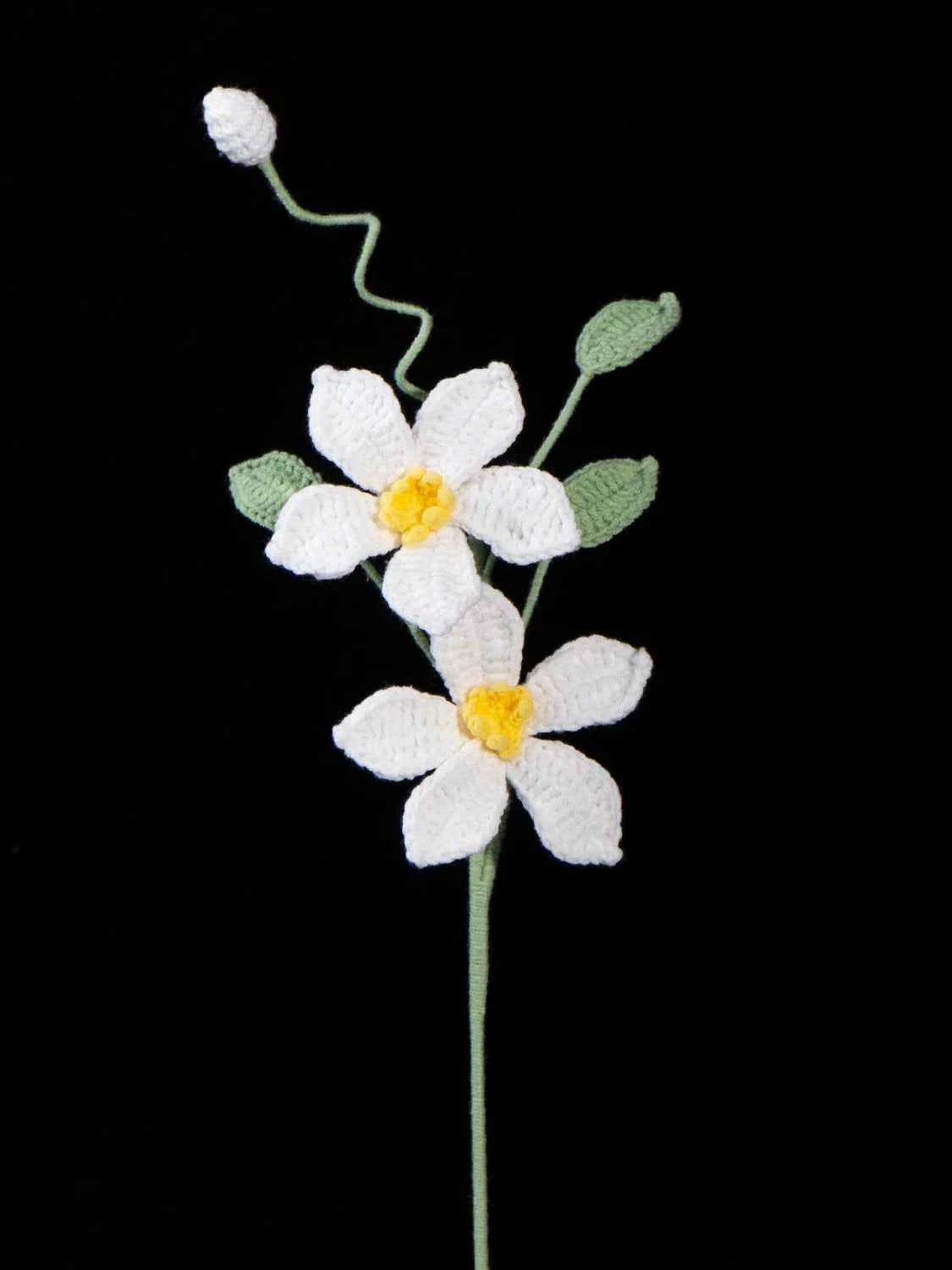 Handmade Crochet Clematis Flower Bouquet