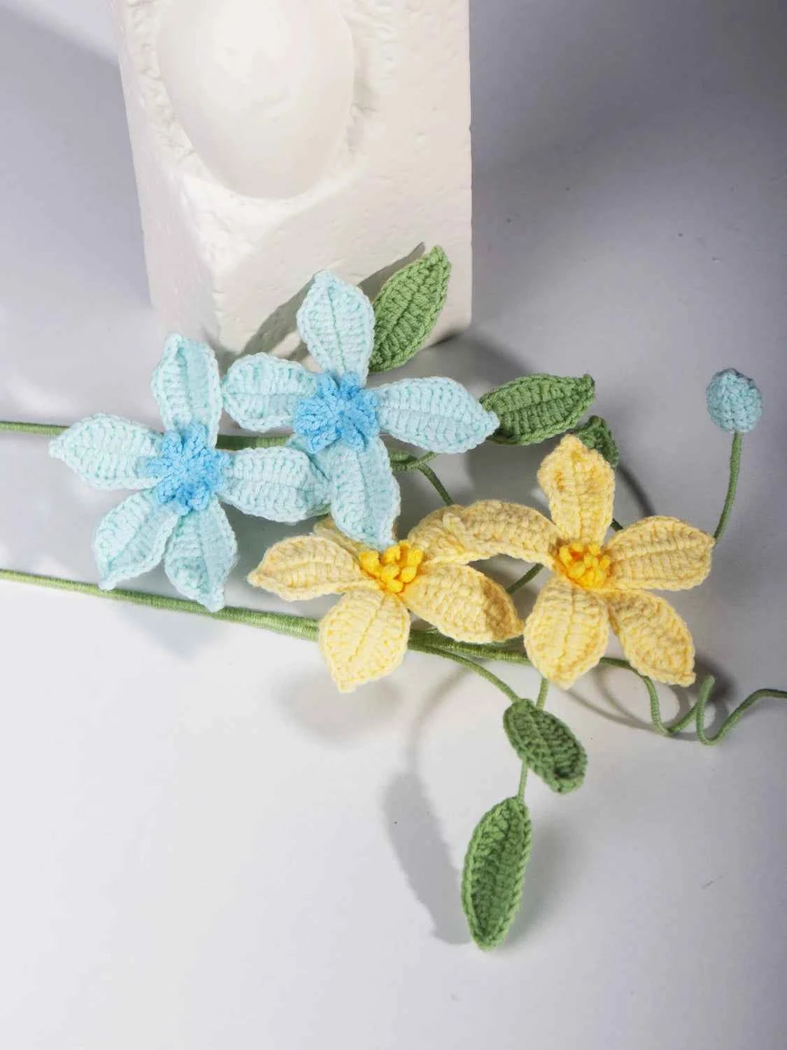 Handmade Crochet Clematis Flower Bouquet
