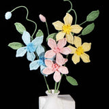 Handmade Crochet Clematis Flower Bouquet