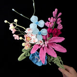 Crochet Flower Bouquet Kit - DIY Gift for Mom, Wedding, Birthday with Pattern & Yarn