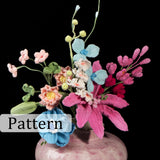 Crochet Flower Bouquet Kit - DIY Gift for Mom, Wedding, Birthday with Pattern & Yarn