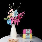 Crochet Flower Bouquet Kit - DIY Gift for Mom, Wedding, Birthday with Pattern & Yarn