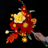 DIY Craft Crochet Flower Bouquet Kit Unique Wedding & Home Decor