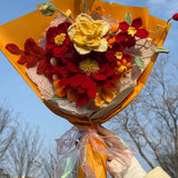 DIY Craft Crochet Flower Bouquet Kit Unique Wedding & Home Decor
