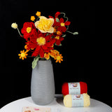 DIY Craft Crochet Flower Bouquet Kit Unique Wedding & Home Decor