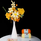 DIY Crochet Flower Bouquet Kit Beginner Friendly with Step-by-Step Pattern & Yarn