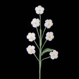 Handmade Crochet Forget Me Not Bouquet - Vertical Knitted Forever Flowers