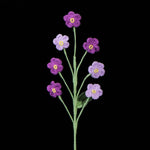 Handmade Crochet Forget Me Not Bouquet - Vertical Knitted Forever Flowers