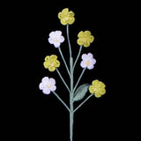 Handmade Crochet Forget Me Not Bouquet - Vertical Knitted Forever Flowers