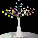 Handmade Crochet Forget Me Not Bouquet - Vertical Knitted Forever Flowers