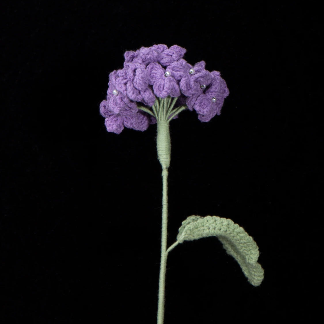 Handmade Crochet Hydrangea Stem | Forever Bloom, Never Wilt!