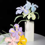 Crochet Iris Flower Kit | Handmade Forever Bouquet for Gifting & Home Decor