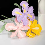 Crochet Iris Flower Kit | Handmade Forever Bouquet for Gifting & Home Decor