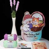 The Cozy Duo Lavender Crochet Kit | Easy DIY Craft for Home Decor & Gifting
